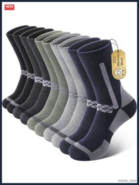 Merino Wool Thermal Socks 5 Pairs Extra Warm Thick